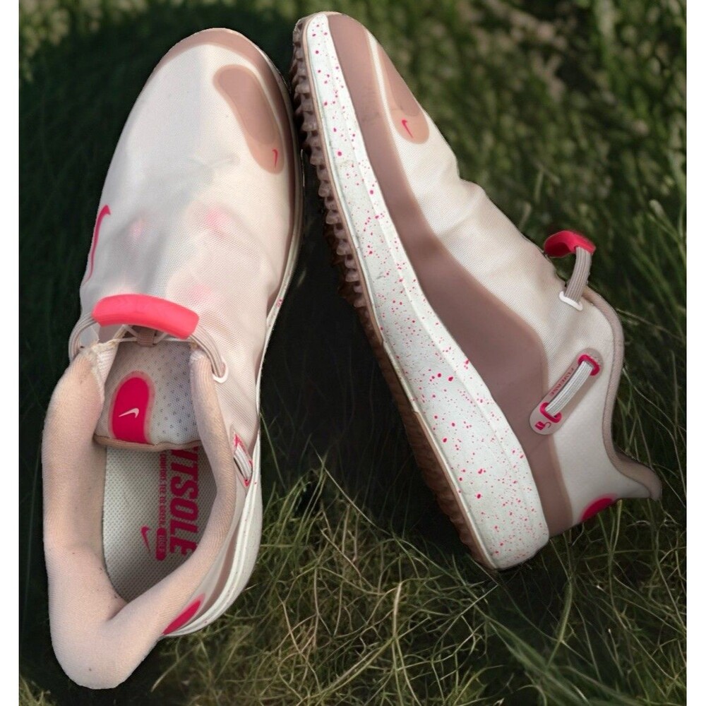 Nike React Ace Tour Flyease Spikeless Pink Golf Shoes CW3096-666 W12